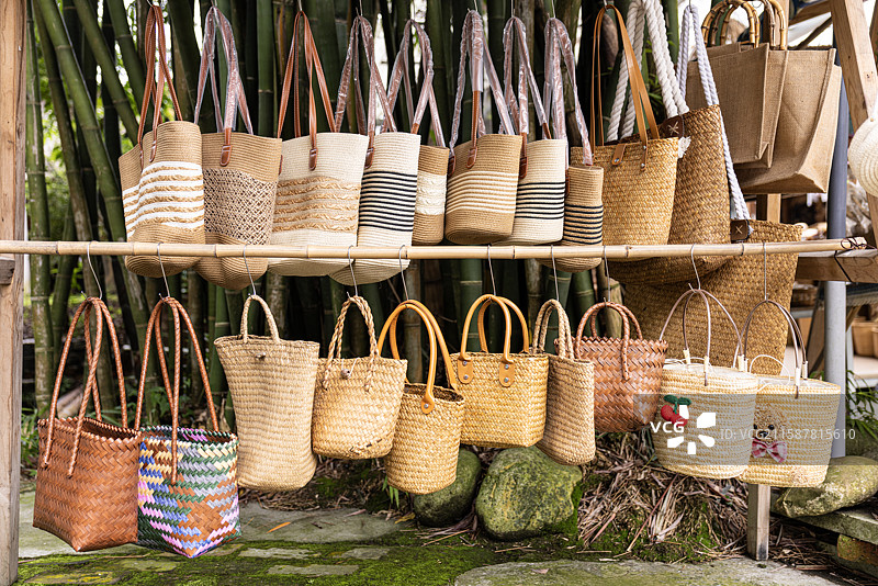 手工编织的包图片素材