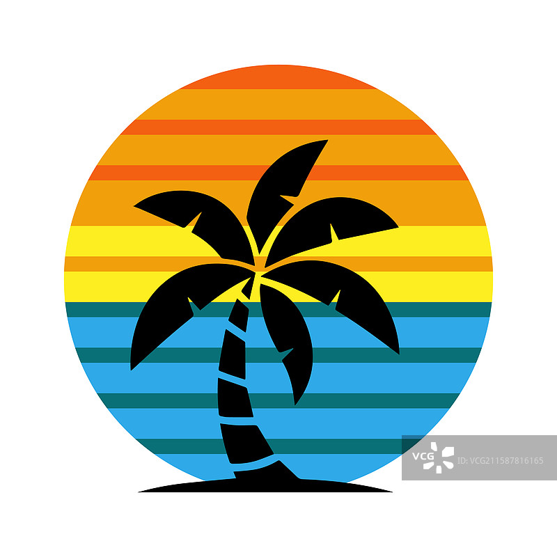 棕榈树度假胜地图片素材