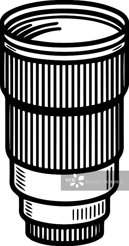 简单的变焦镜头图标设计图片素材