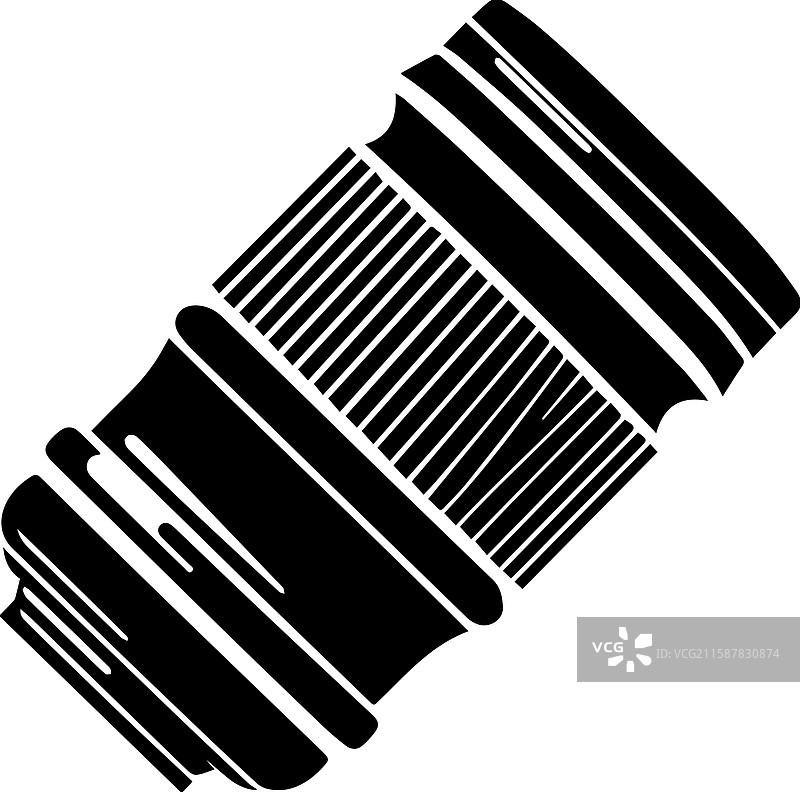 简单的变焦镜头图标设计图片素材