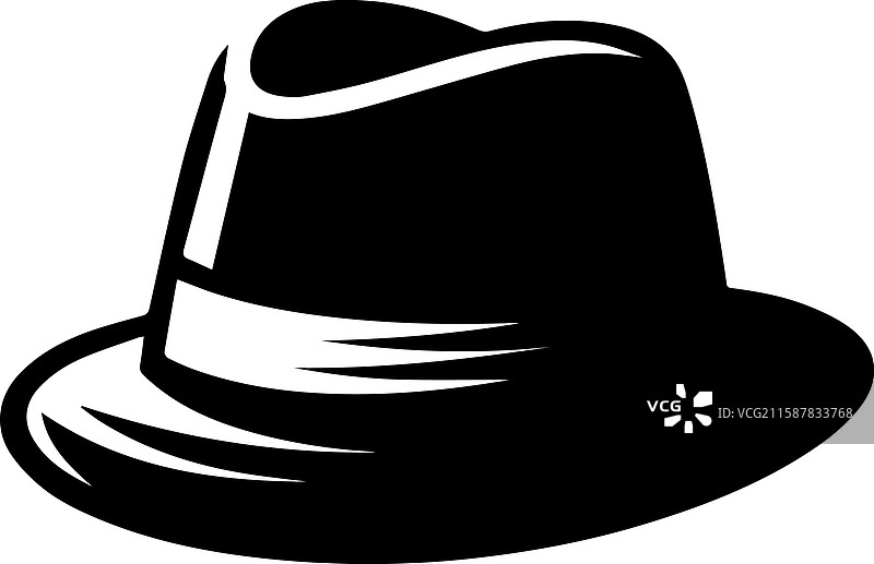 巴拿马帽子简单图标设计图片素材