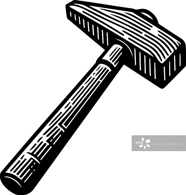 地质锤简单图标logo设计图片素材