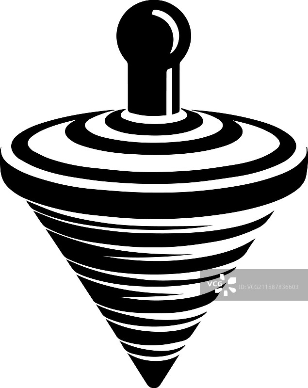 简单的陀螺图标设计图片素材