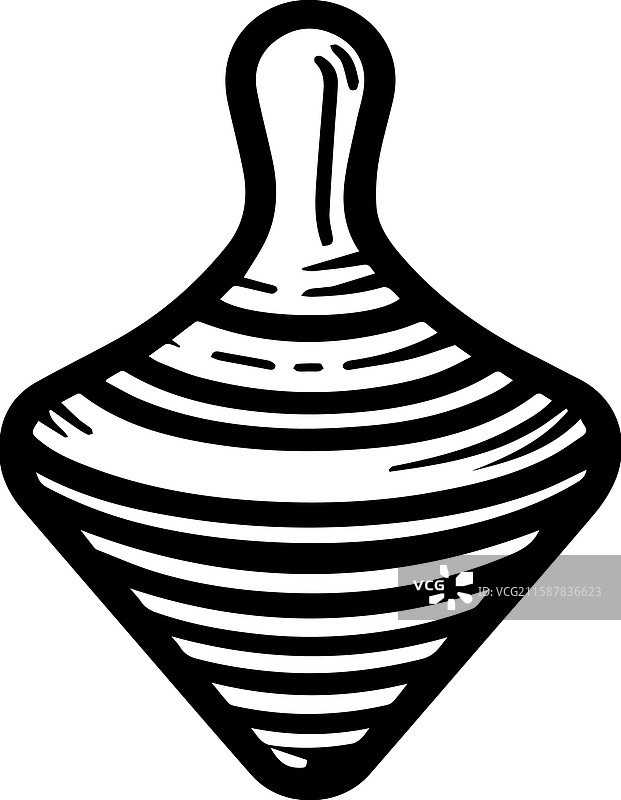 简单的陀螺图标设计图片素材