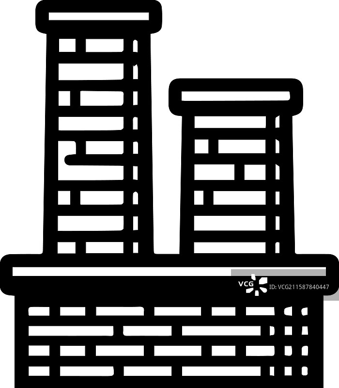 简单的烟囱图标logo设计图片素材