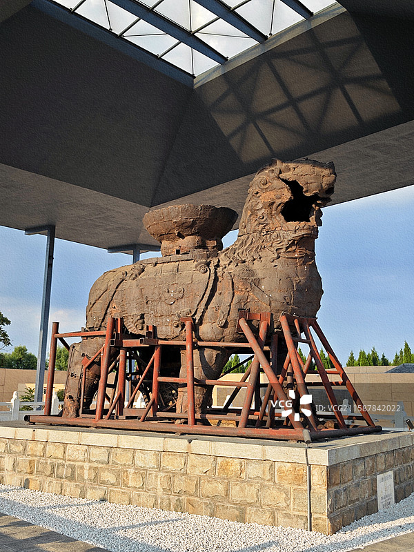 沧州铁狮子图片素材