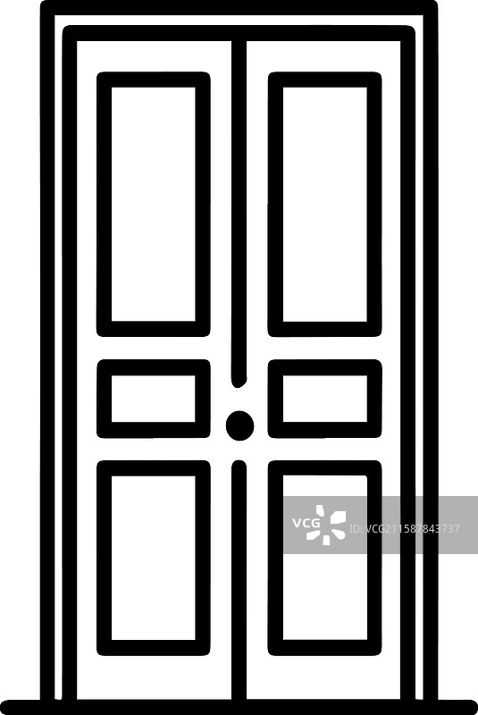 简单的门图标设计图片素材