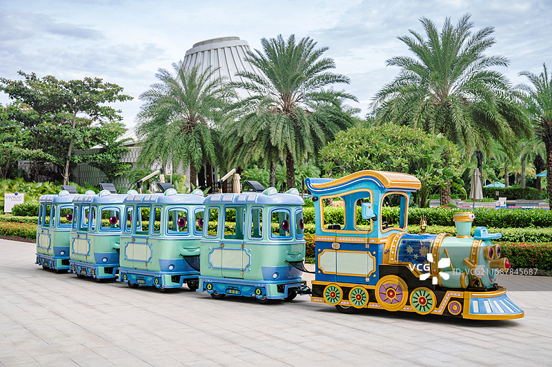 酒店游乐场儿童小火车图片素材