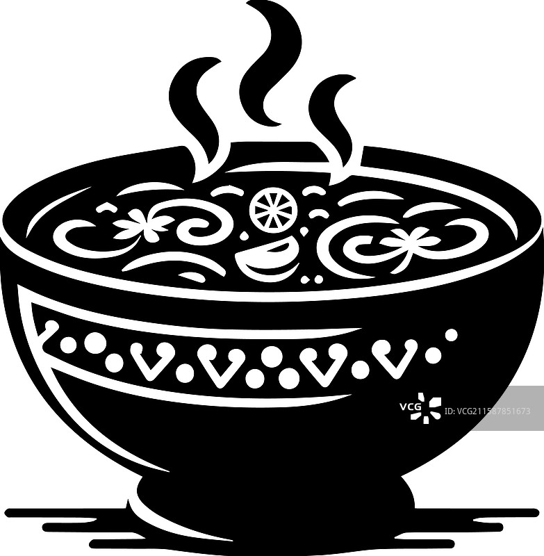 简单的牛肚汤标志设计图标图片素材