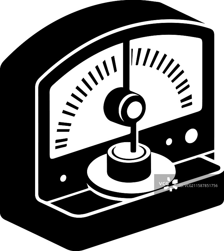 重力仪和磁力仪的简单图标图片素材