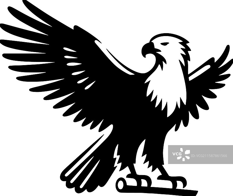 西班牙阿达尔贝尔蒂鹰标志的简单图标图片素材