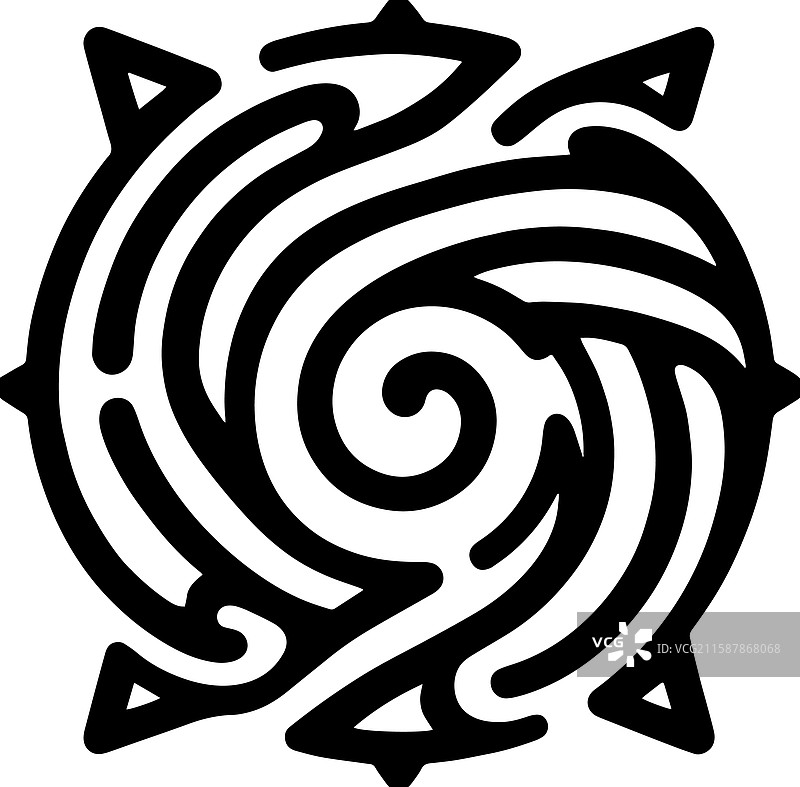 简单的复古风格指南针图标设计图片素材