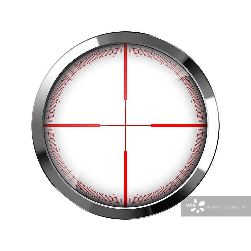 铬合金狙击步枪光学瞄准镜图片素材