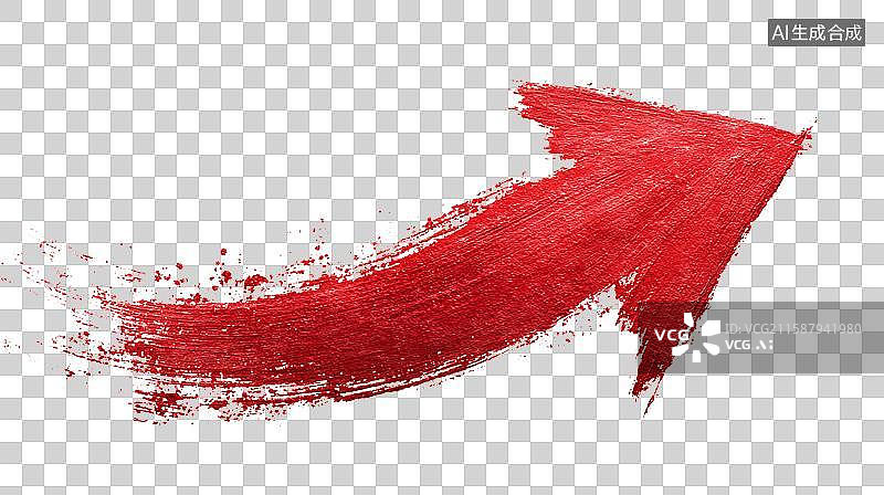 【AI数字艺术】红色箭头笔刷效果图片素材