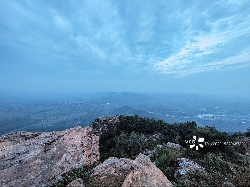 莒县屋楼崮山顶青云寺图片素材