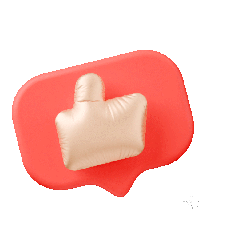 3D三维渲染红色对话框GIF动图图片素材