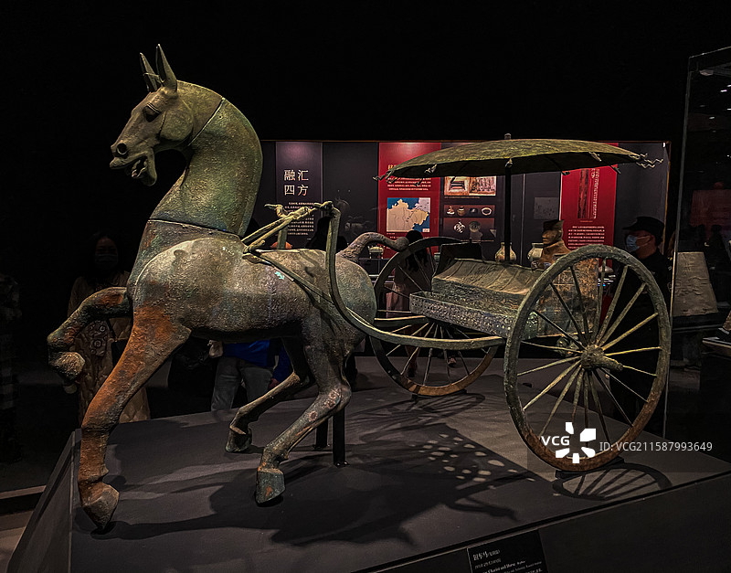 东汉 铜车马 资阳市雁江区兰家坡出土 资阳市博物馆图片素材