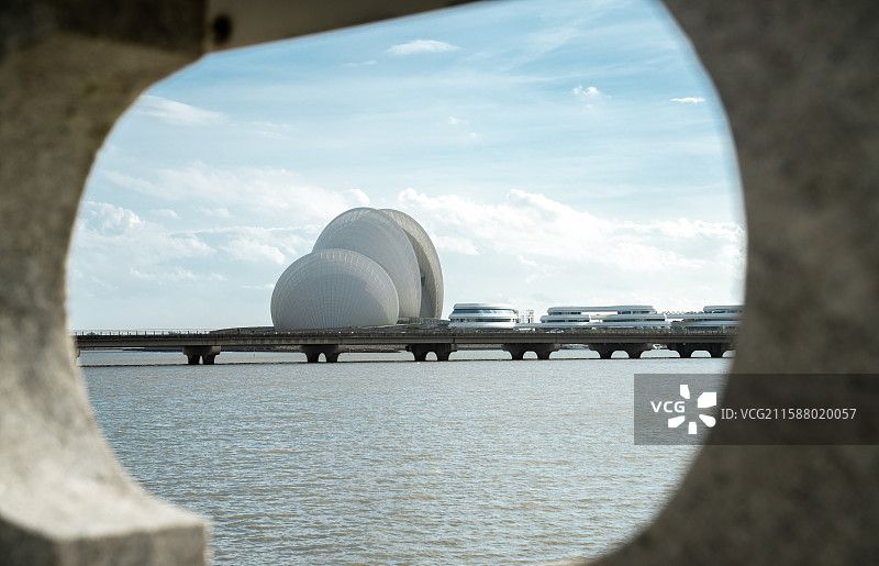 广东市珠海市香洲区野狸岛珠海大剧院“日月贝”图片素材