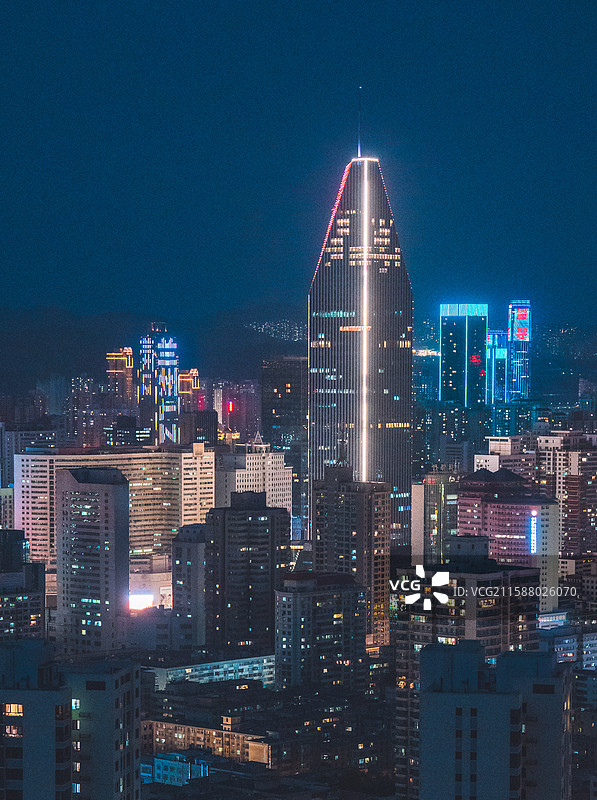 兰哈顿：兰州澜山公园、三台阁夜景图片素材