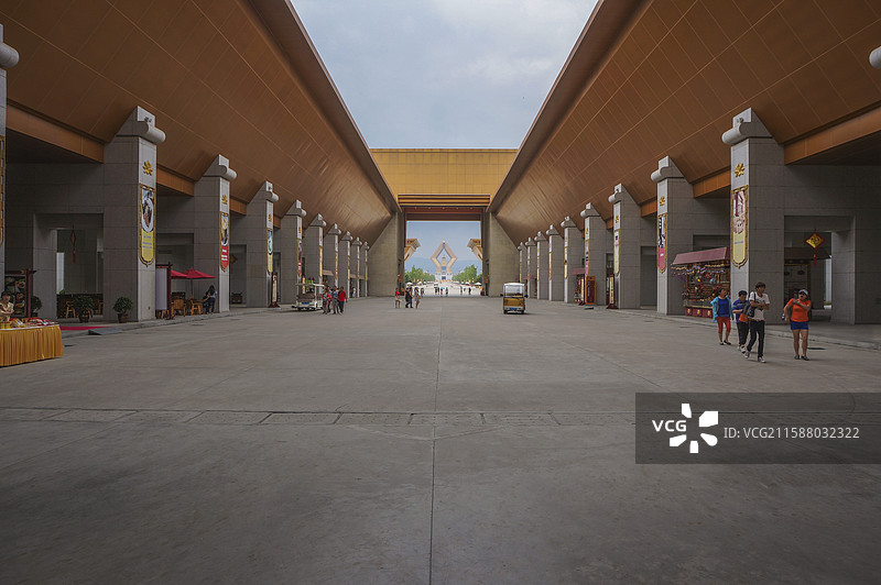 陕西宝鸡扶风县法门文化景区法门寺图片素材