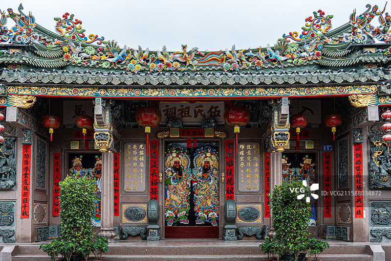 潮汕揭阳白石村古建筑民居建筑群图片素材