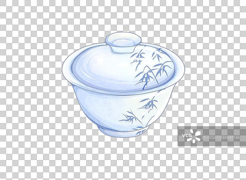 盖碗茶杯茶碗图片素材