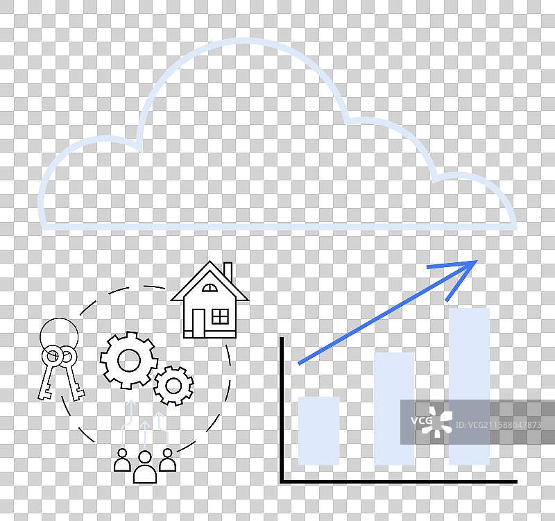 基于云的房地产管理分析图片素材