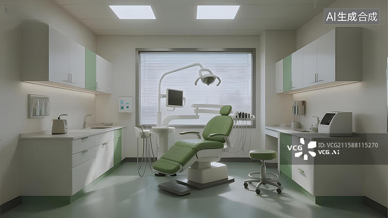 【AI数字艺术】现代化牙科诊所内部图片素材