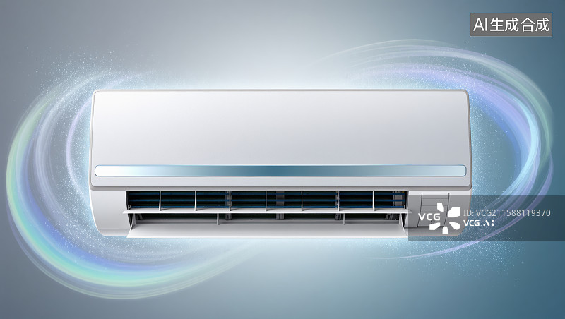 【AI数字艺术】智能空调空气循环系统图片素材