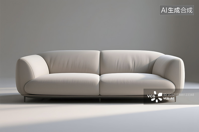 【AI数字艺术】现代简约风格双人沙发图图片素材