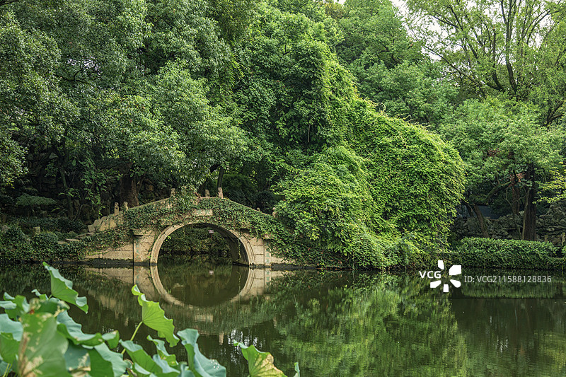浙江省嘉兴市海盐县武原镇绮园风景图片素材
