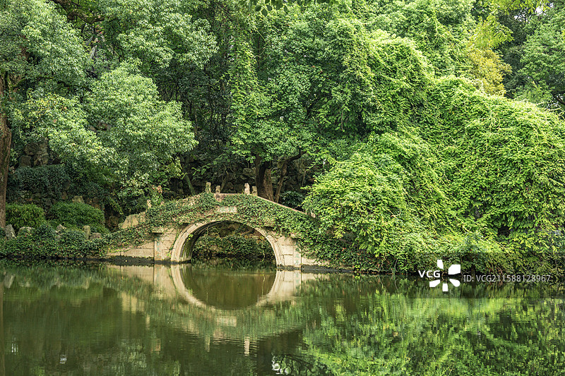浙江省嘉兴市海盐县武原镇绮园风景图片素材