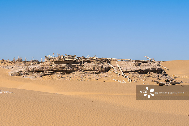 新疆-和田地区-民丰县-尼雅遗址图片素材