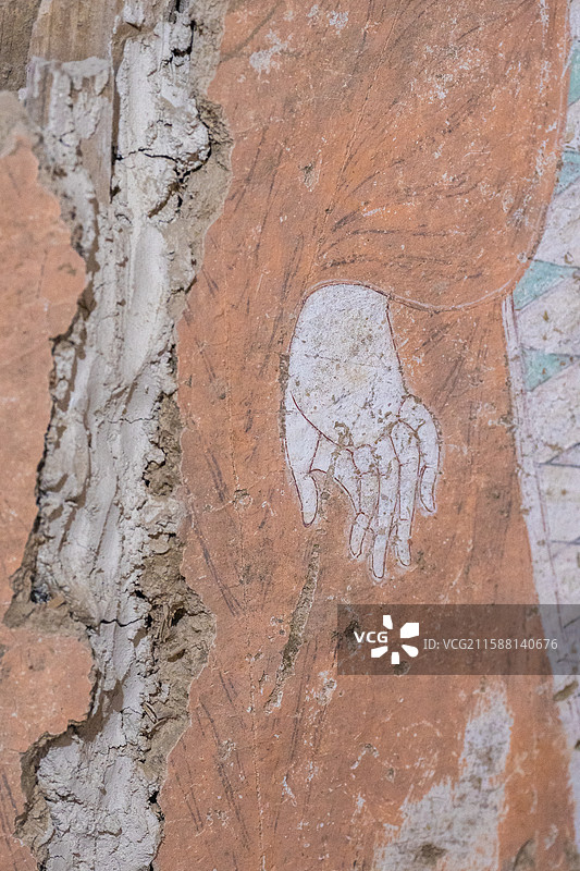 新疆-和田地区-策勒县-达玛沟佛教遗址图片素材