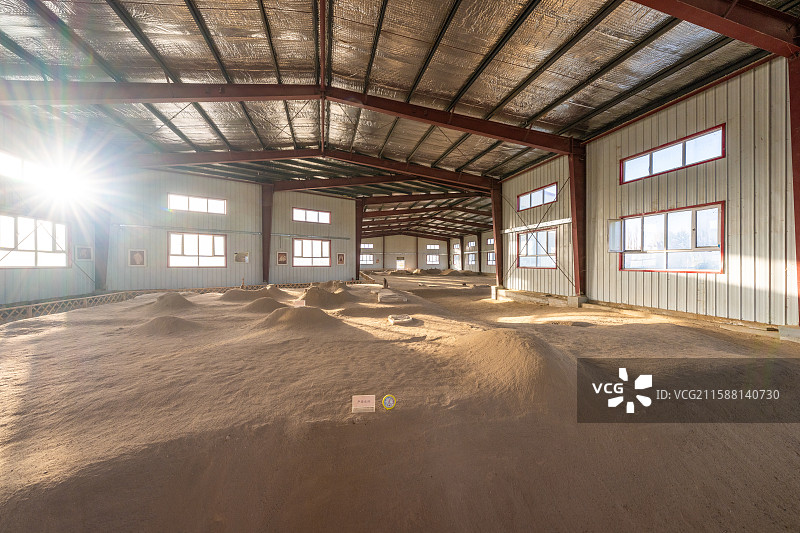 新疆-和田地区-策勒县-达玛沟佛教遗址图片素材