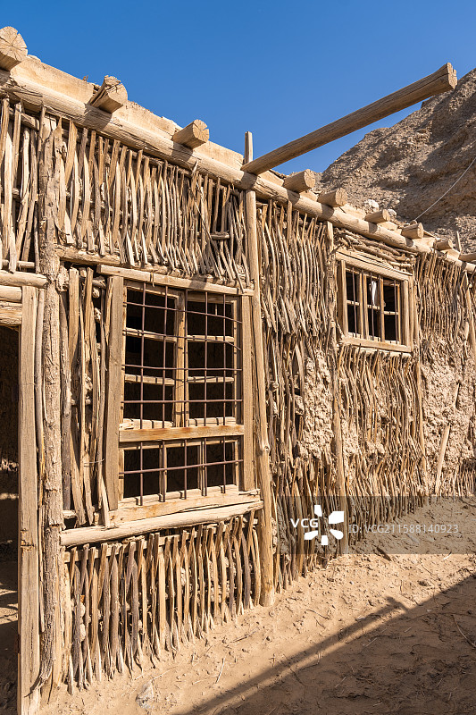 新疆-和田地区-和田县-赞木庙遗址图片素材