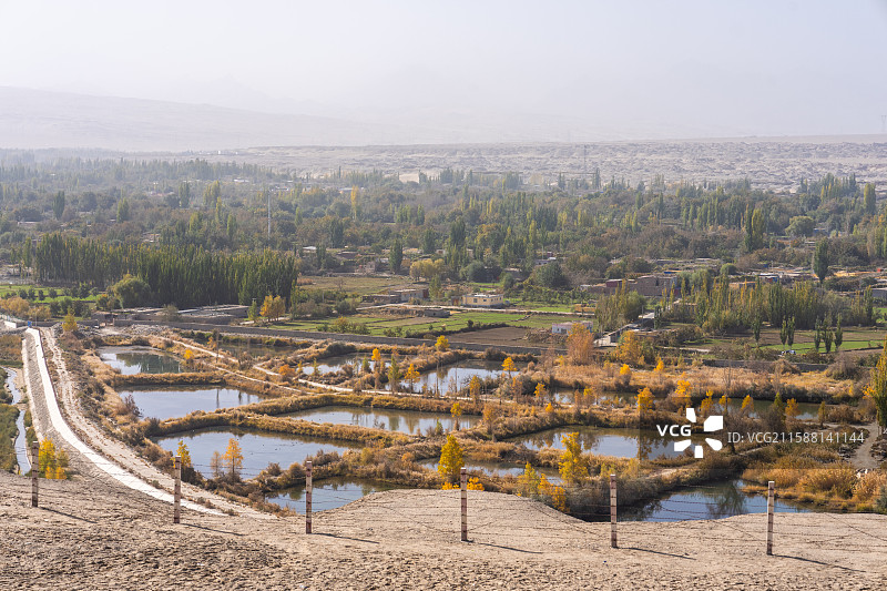 新疆-和田地区-和田县-喀拉喀什河图片素材