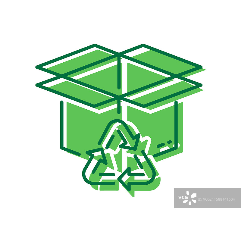自然生态回收纸板包装图标有机图片素材