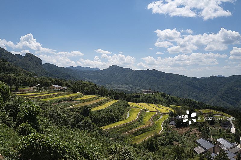 重庆市綦江区黑山镇美丽乡村自然风光图片素材