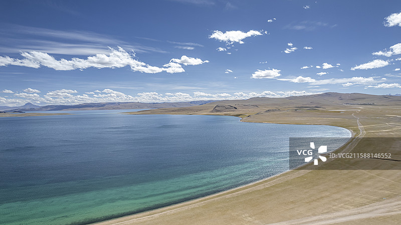 西藏那曲申扎县错鄂湖图片素材