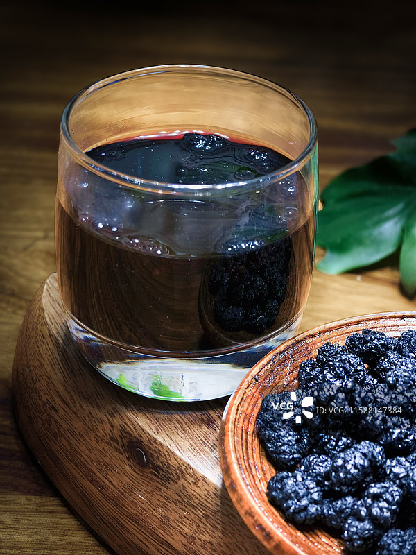 黑桑葚茶图片素材