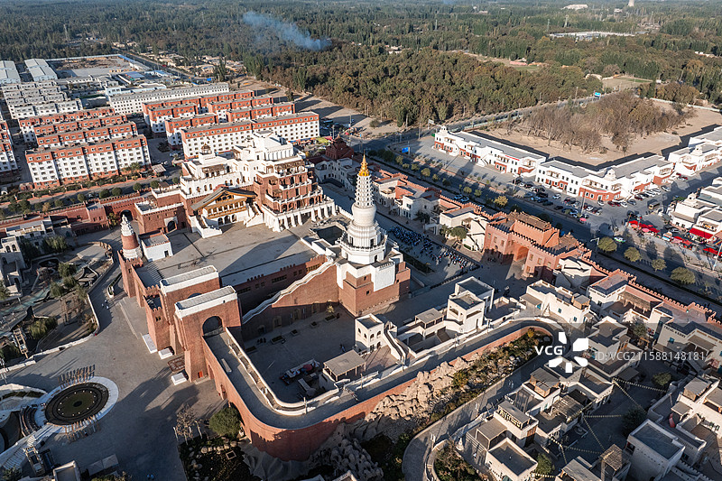 新疆-和田地区-和田县-约特干故城图片素材