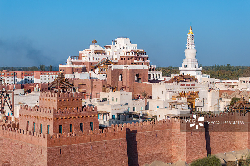新疆-和田地区-和田县-约特干故城图片素材