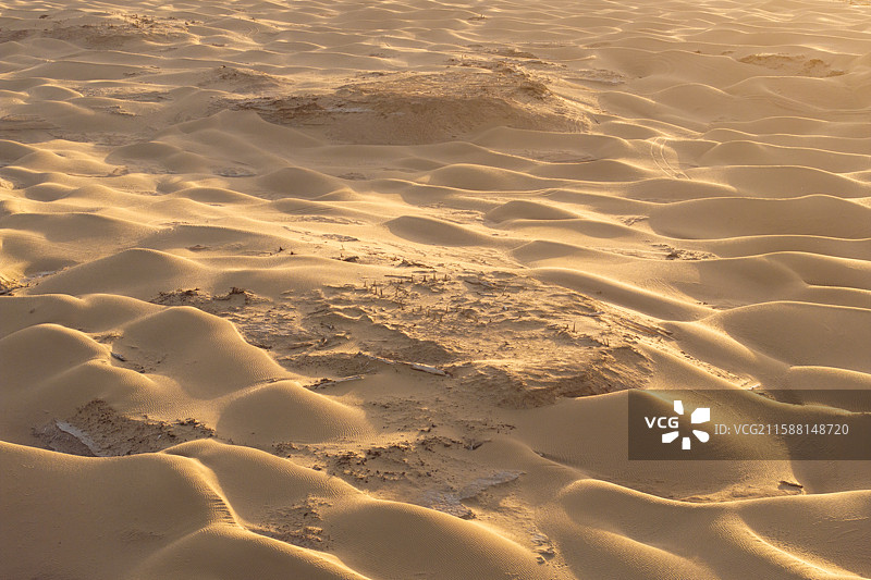 新疆-和田地区-策勒县-丹丹乌里克遗址图片素材