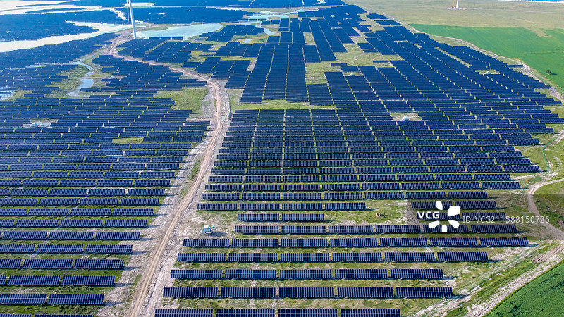 中国张北光伏发电图片素材