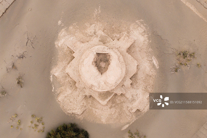 新疆-和田地区-洛浦县-热瓦克佛寺遗址图片素材