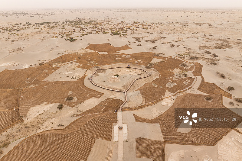 新疆-和田地区-洛浦县-热瓦克佛寺遗址图片素材