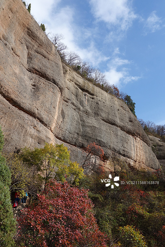陕西省铜川市耀州区照金镇薛家寨革命旧址秋景图片素材