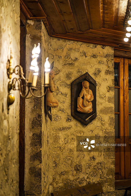 阿塞拜疆舍基骆驼驿站图片素材