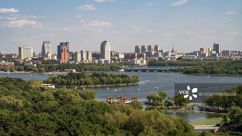 长春南湖风光图片素材